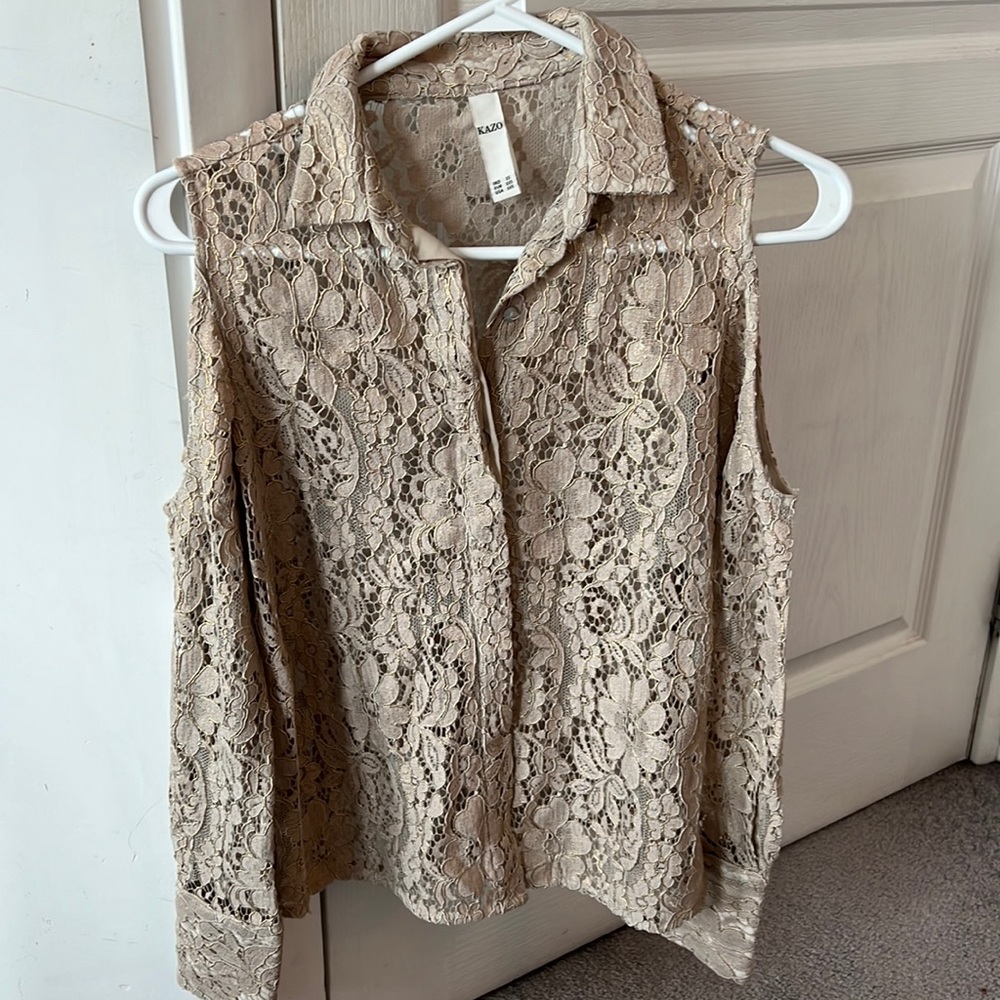 Beige full sleeve top